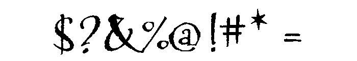 Tai Chi Regular Font OTHER CHARS