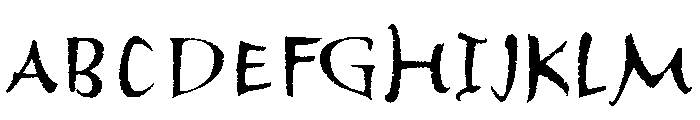 Tai Chi Regular Font UPPERCASE