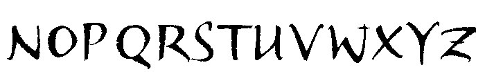 Tai Chi Regular Font UPPERCASE