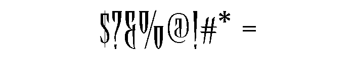 Talon Regular Font OTHER CHARS