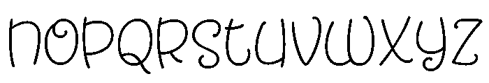 Tangelo Regular Font LOWERCASE