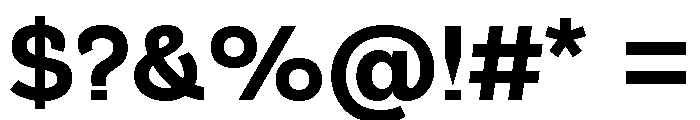 Tangent Regular Font OTHER CHARS