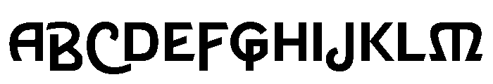 Tangent Regular Font UPPERCASE