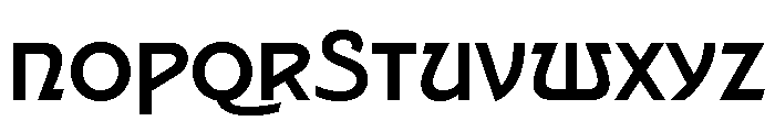 Tangent Regular Font UPPERCASE