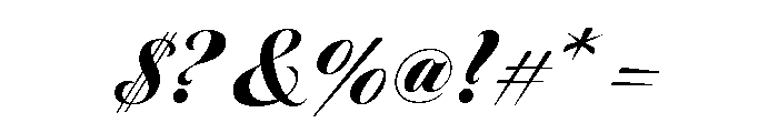 Tangier Black Font OTHER CHARS