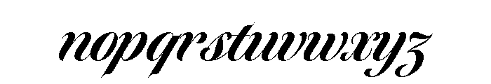 Tangier Bold Font LOWERCASE