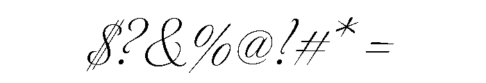 Tangier Light Font OTHER CHARS