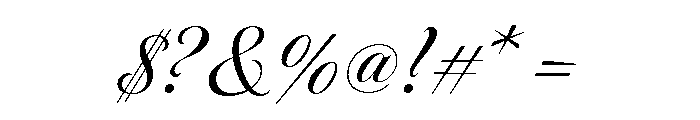 Tangier Medium Font OTHER CHARS