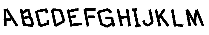 Tape Back Bold Font UPPERCASE
