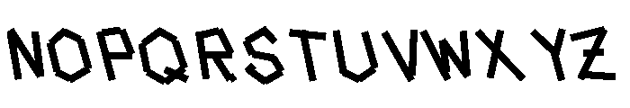 Tape Back Bold Font UPPERCASE