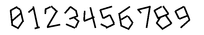 Tape Back Light Font OTHER CHARS