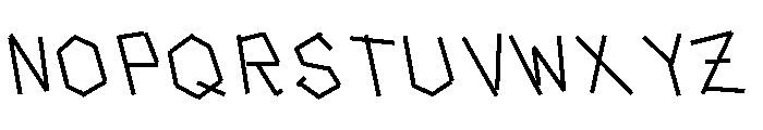 Tape Back Light Font UPPERCASE
