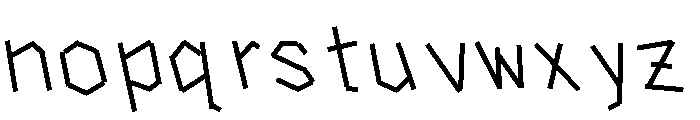Tape Back Light Font LOWERCASE