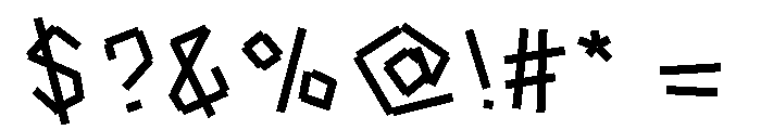 Tape Back Regular Font OTHER CHARS