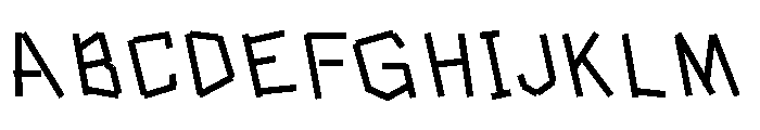 Tape Back Regular Font UPPERCASE