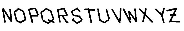Tape Back Regular Font UPPERCASE