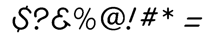 Tarantula Script Light Font OTHER CHARS