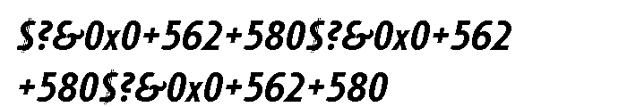 Taffee Medium Italic Font OTHER CHARS