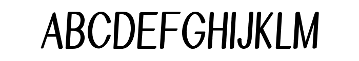 Taffeta-CondensedBold Font UPPERCASE