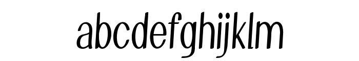Taffeta-CondensedRegular Font LOWERCASE