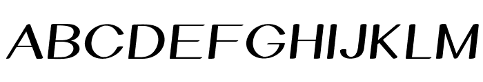 Taffeta-ExpandedRegular Font UPPERCASE