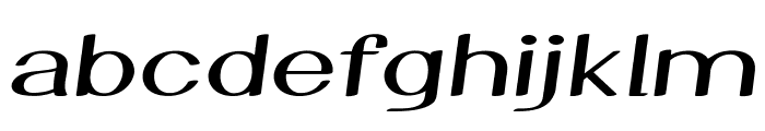 Taffeta-ExtraexpandedRegular Font LOWERCASE