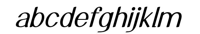 Taffeta-Italic Font LOWERCASE