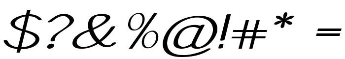 Talima-ExpandedItalic Font OTHER CHARS
