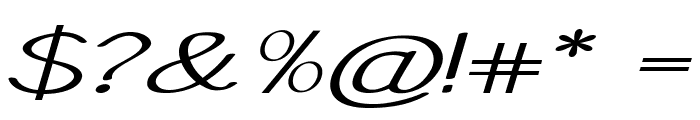 Talima-ExtraexpandedItalic Font OTHER CHARS