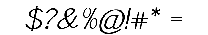 Talima-Italic Font OTHER CHARS