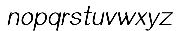 Talima-Italic Font LOWERCASE