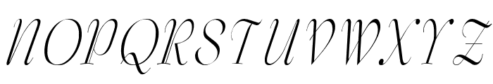 Tango Condensed Italic Font UPPERCASE
