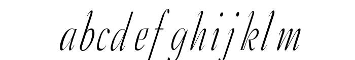 Tango Condensed Italic Font LOWERCASE