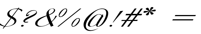 Tannenbaum-ExtraexpandedItalic Font OTHER CHARS