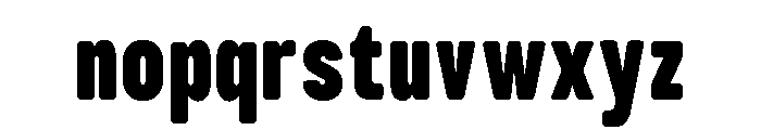 TBJ Finder Uniround Bold Font LOWERCASE