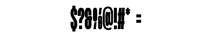 TBJ Gilvane ExtBd Cond Font OTHER CHARS