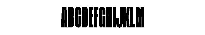 TBJ Gilvane ExtBd Cond Font UPPERCASE