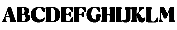 TBJ Matte Nature Bold Font UPPERCASE
