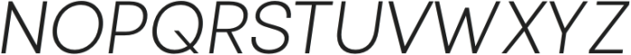 TBJ Endgraph Essential Extra Light Italic otf (200) Font UPPERCASE
