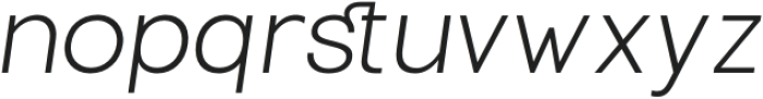 TBJ Endgraph Essential Extra Light Italic otf (200) Font LOWERCASE
