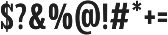 TBJ Goslap Display Condensed Regular otf (400) Font OTHER CHARS