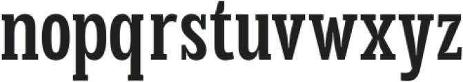 TBJ Goslap Display Condensed Regular otf (400) Font LOWERCASE