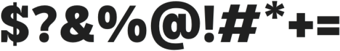 TBJ Goslap Display Normal Extra Bold otf (400) Font OTHER CHARS
