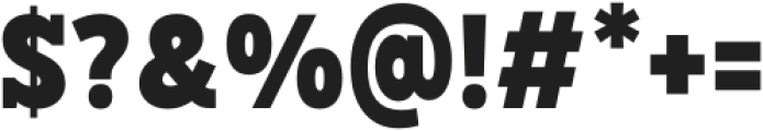 TBJ Goslap Text Semi Condensed Extra Bold otf (700) Font OTHER CHARS