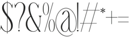 TBJ Malta Thin otf (100) Font OTHER CHARS