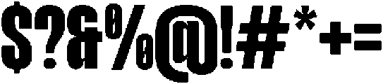 TBJ margin condensed Bold otf (700) Font OTHER CHARS