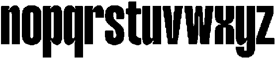 TBJ margin condensed Bold otf (700) Font LOWERCASE