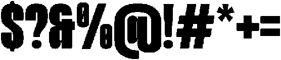 TBJ margin condensed Extra Bold otf (700) Font OTHER CHARS