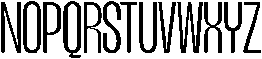 TBJ margin condensed Extra Light otf (200) Font UPPERCASE