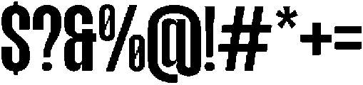 TBJ margin condensed Medium otf (500) Font OTHER CHARS
